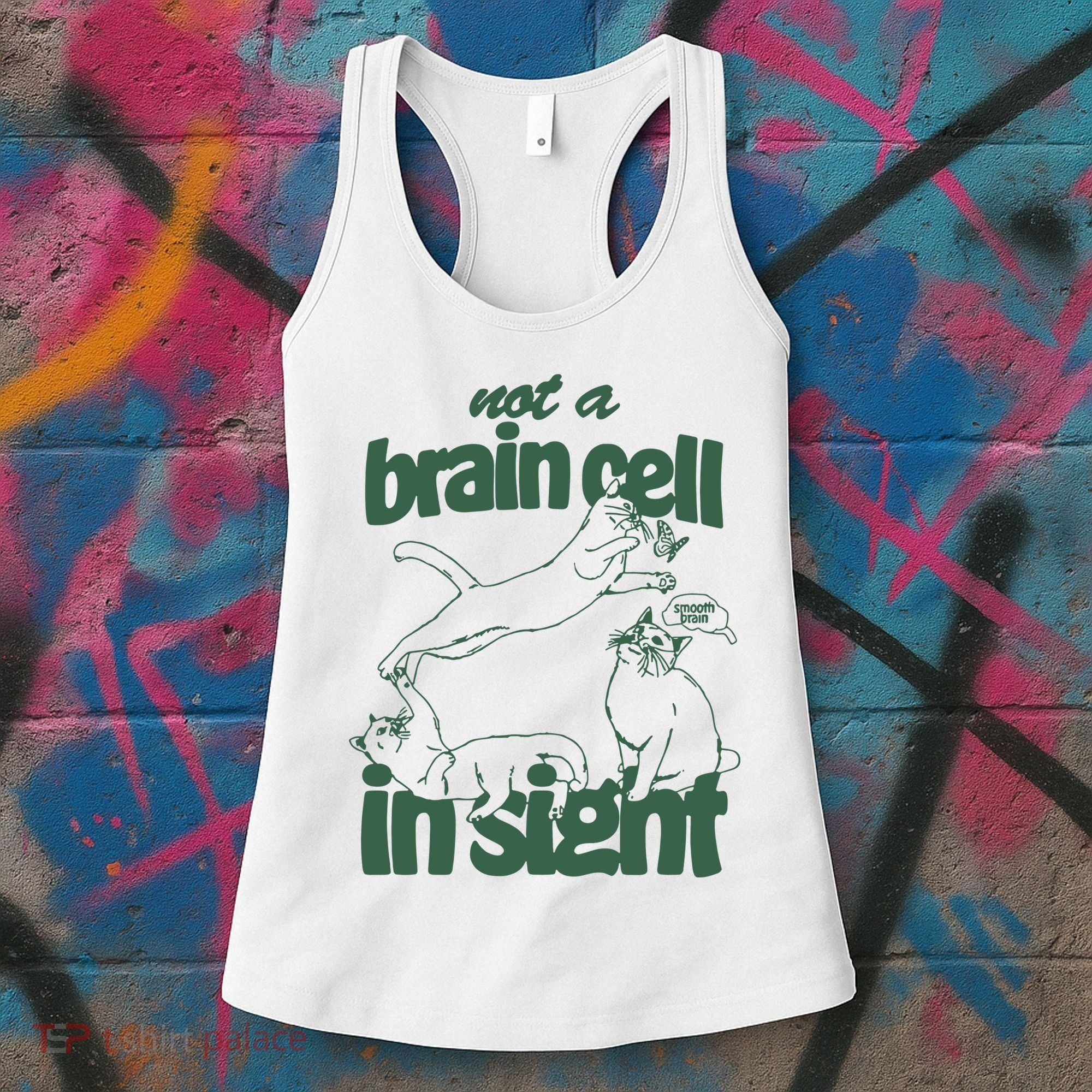 Cat Not A Brain Cell In Sight Women's Tank Top
