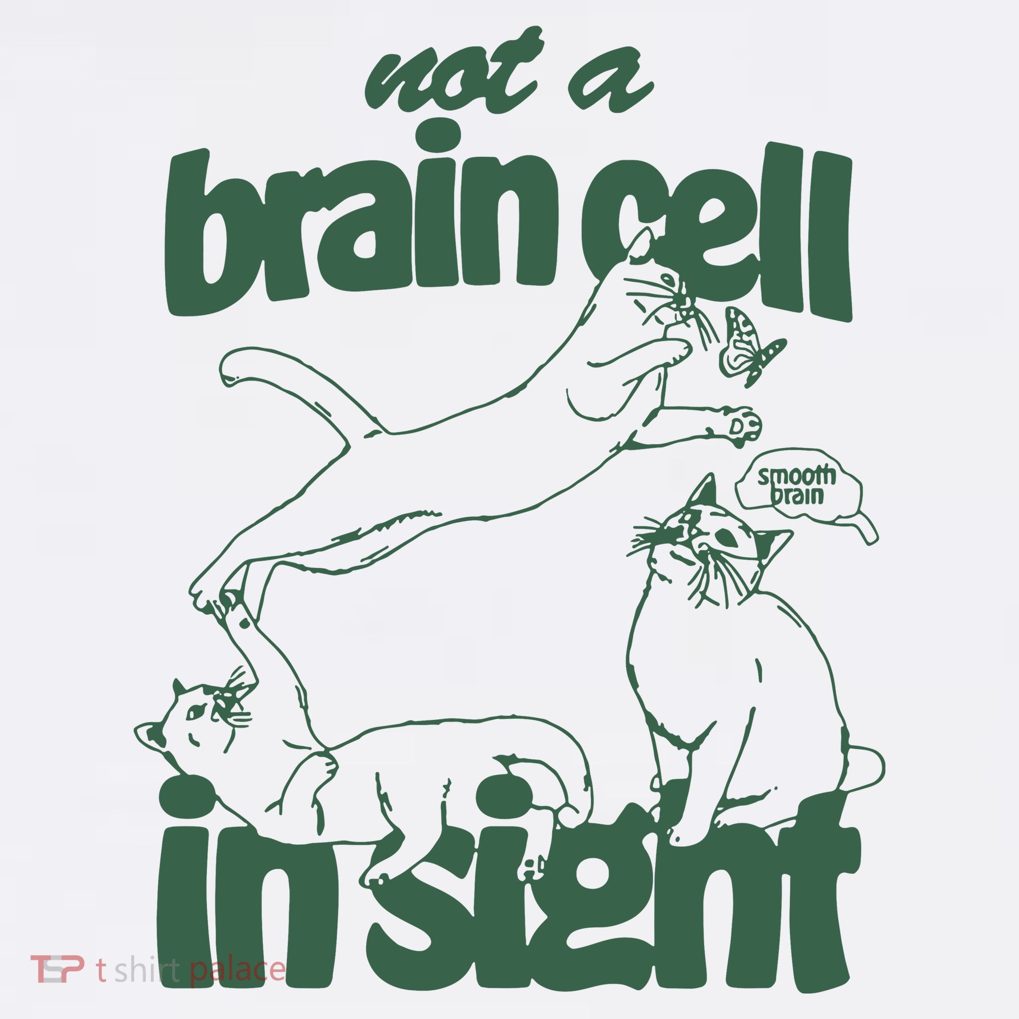 Cat Not A Brain Cell In Sight Hat