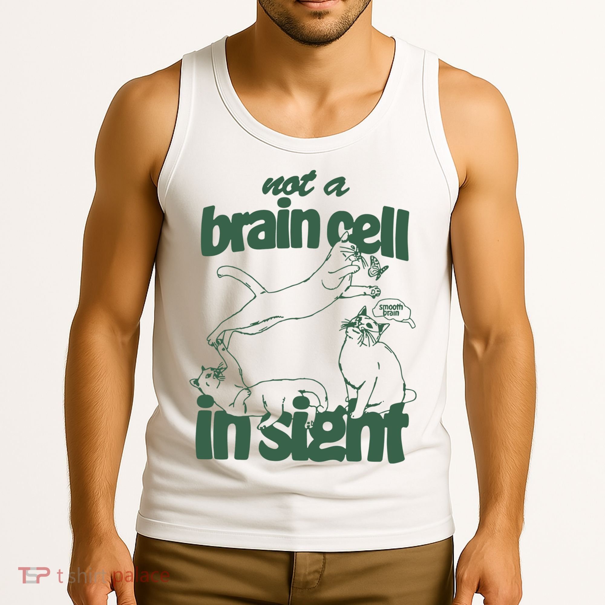 Cat Not A Brain Cell In Sight Tank Top