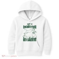 Cat Not A Brain Cell In Sight Kids Hoodie thumb 0