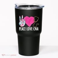 Certified Nursing Assistant Peace Love CNA Nurse Tumbler thumb 0