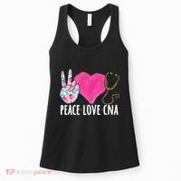 Certified Nursing Assistant Peace Love CNA Nurse Women's Tank Top thumb 0
