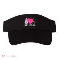 Certified Nursing Assistant Peace Love CNA Nurse Visor thumb 0