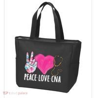 Certified Nursing Assistant Peace Love CNA Nurse Tote Bag thumb 3