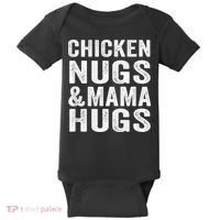 Chicken Nugs and Mama Hugs Toddler for Chicken Nugget Lover Baby Bodysuit thumb 0