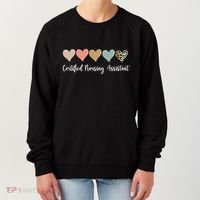 Certified Nursing Assistant Leopard Nurse Assistant Cna Gift Women's Sweatshirt thumb 0