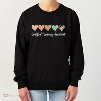 Certified Nursing Assistant Leopard Nurse Assistant Cna Gift Women's Sweatshirt thumb 0