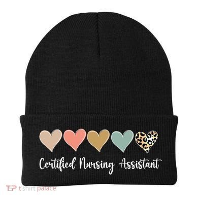 Certified Nursing Assistant Leopard Nurse Assistant Cna Gift Beanie