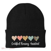 Certified Nursing Assistant Leopard Nurse Assistant Cna Gift Beanie thumb 0