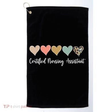 Certified Nursing Assistant Leopard Nurse Assistant Cna Gift Golf Towel