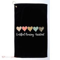 Certified Nursing Assistant Leopard Nurse Assistant Cna Gift Golf Towel thumb 0