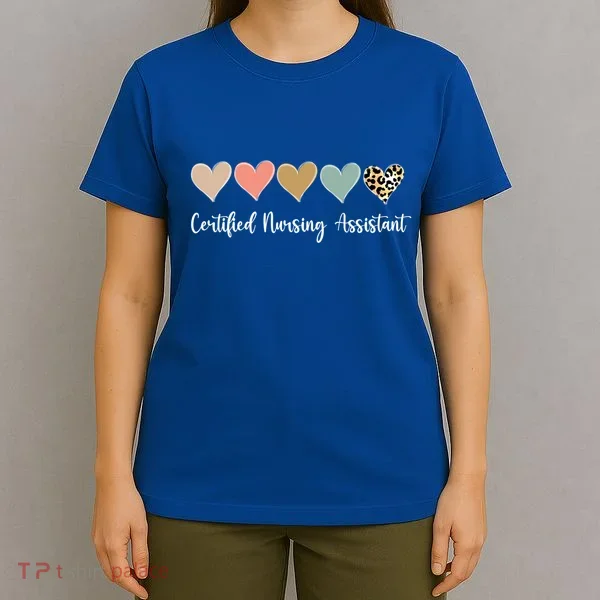 Certified Nursing Assistant Leopard Nurse Assistant Cna Gift T-Shirt