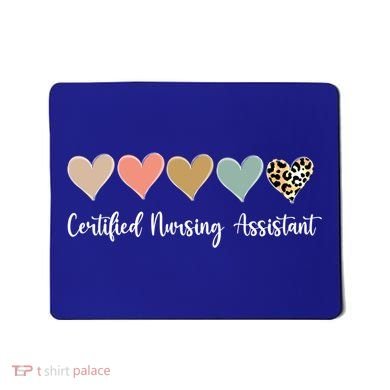 Certified Nursing Assistant Leopard Nurse Assistant Cna Gift Mousepad