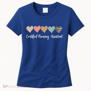 Certified Nursing Assistant Leopard Nurse Assistant Cna Gift Women's T-Shirt