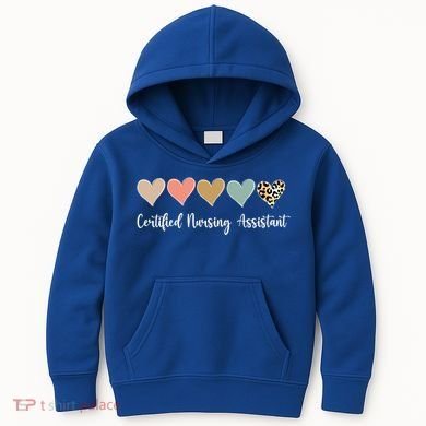 Certified Nursing Assistant Leopard Nurse Assistant Cna Gift Kids Hoodie