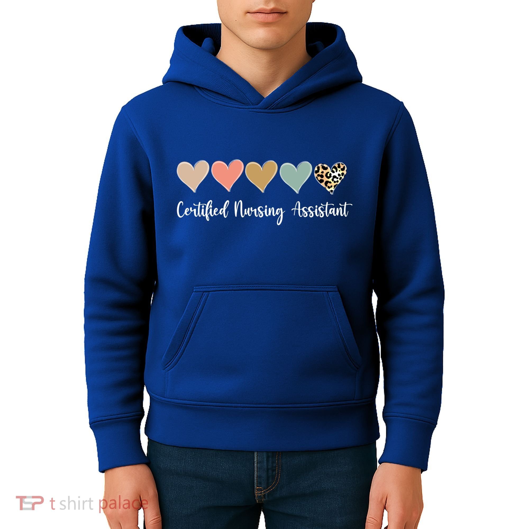 Certified Nursing Assistant Leopard Nurse Assistant Cna Gift Kids Hoodie