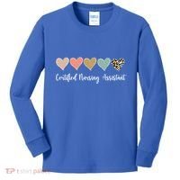 Certified Nursing Assistant Leopard Nurse Assistant Cna Gift Kids Long Sleeve Shirt thumb 0