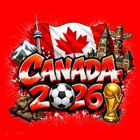 CANADA North America Soccer Tournament 2026 Santa Hat thumb 1
