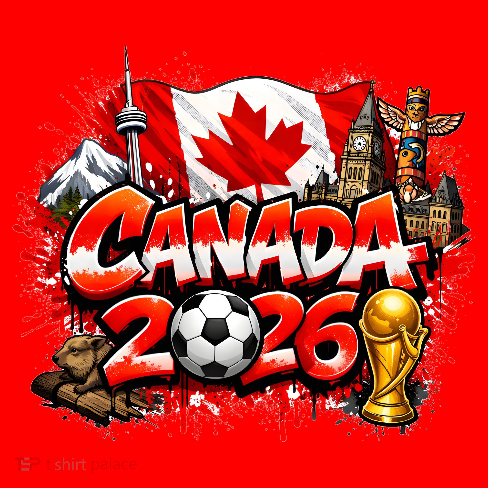 CANADA North America Soccer Tournament 2026 Santa Hat
