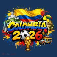 COLOMBIA North America Soccer Tournament 2026 Women's Hoodie thumb 2