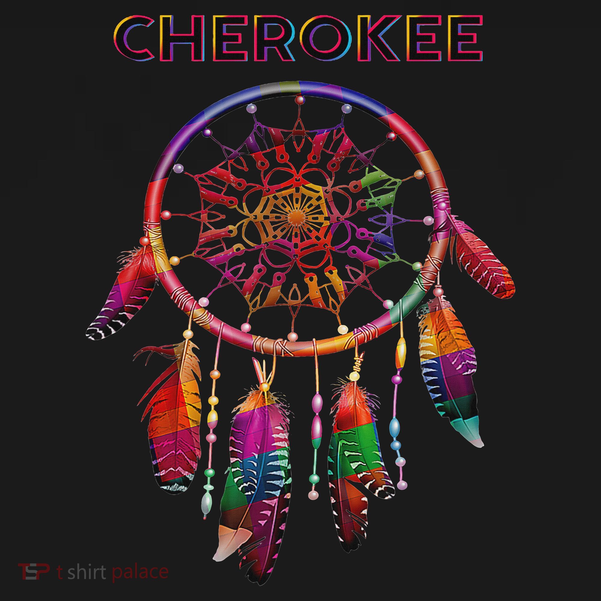 Cherokee Native American Indian Colorful Dreamcatcher Tribal T-Shirt