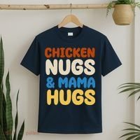 Chicken Nugs And Mama Hugs T-Shirt thumb 2