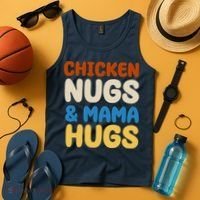 Chicken Nugs And Mama Hugs Tank Top thumb 4