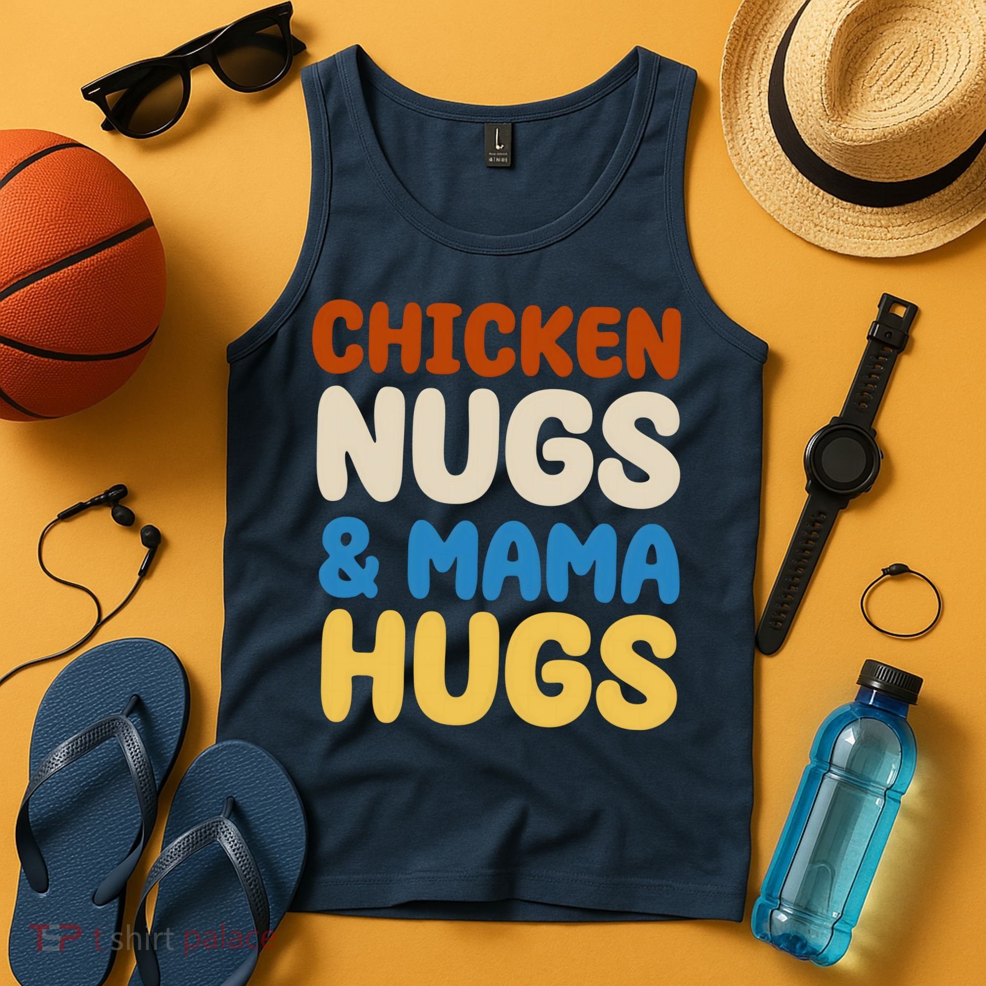 Chicken Nugs And Mama Hugs Tank Top
