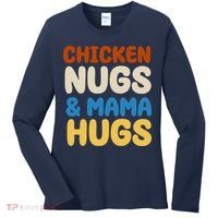 Chicken Nugs And Mama Hugs Women's Long Sleeve Shirt thumb 0