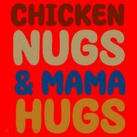 Chicken Nugs And Mama Hugs Santa Hat thumb 1