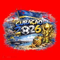 CURACAO North America Soccer Tournament 2026 Santa Hat thumb 1