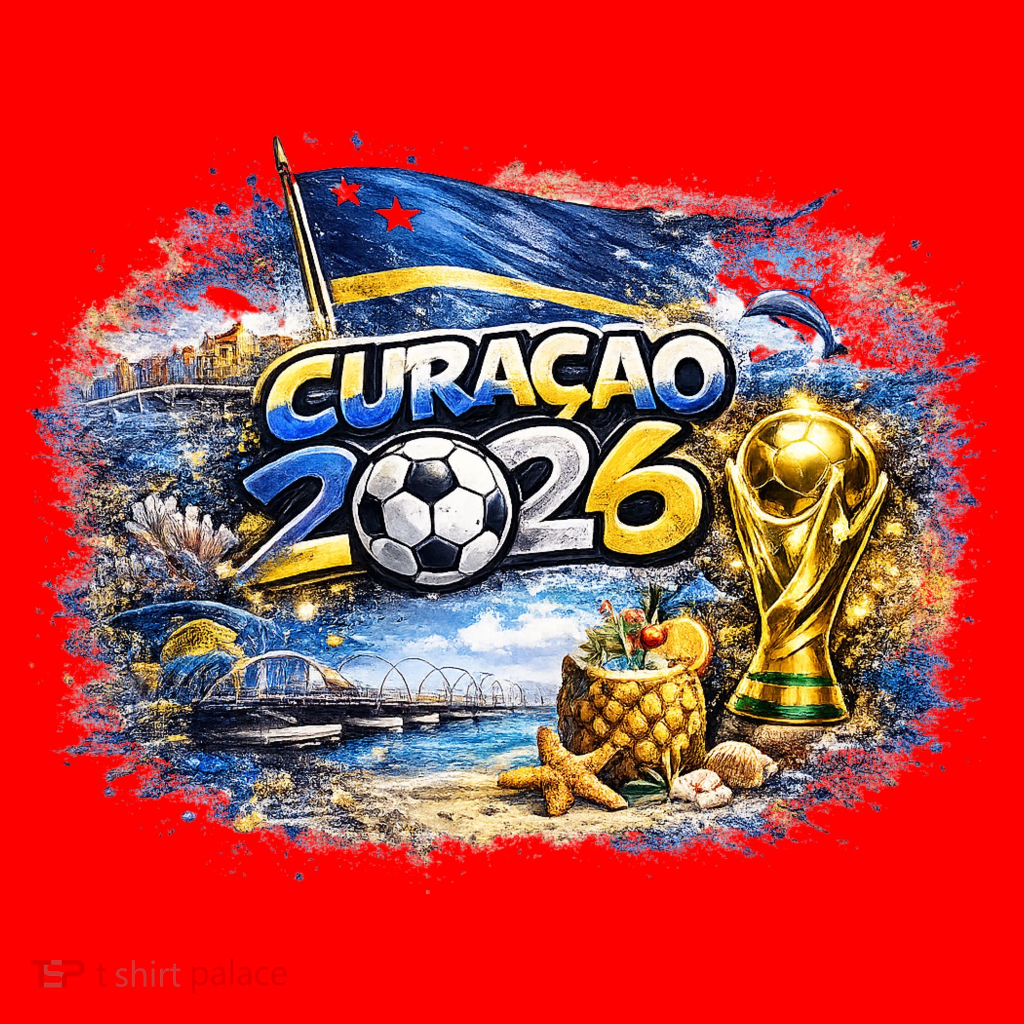 CURACAO North America Soccer Tournament 2026 Santa Hat
