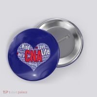 Certified Nursing Assistant Cna Heart Healthcare Profession Cool Gift Button thumb 0
