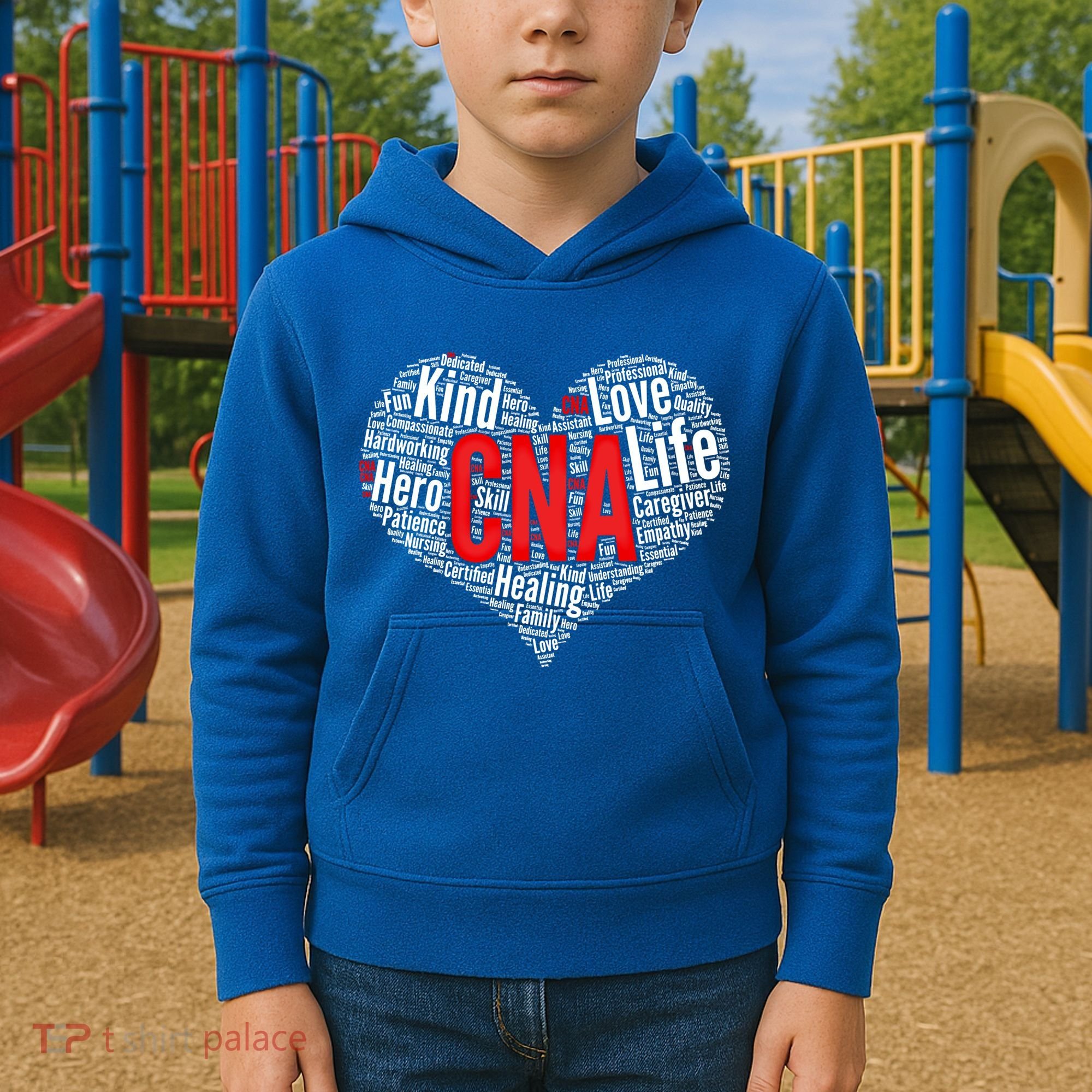 Certified Nursing Assistant Cna Heart Healthcare Profession Cool Gift Kids Hoodie