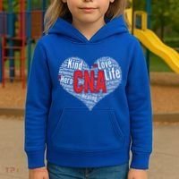 Certified Nursing Assistant Cna Heart Healthcare Profession Cool Gift Kids Hoodie thumb 3