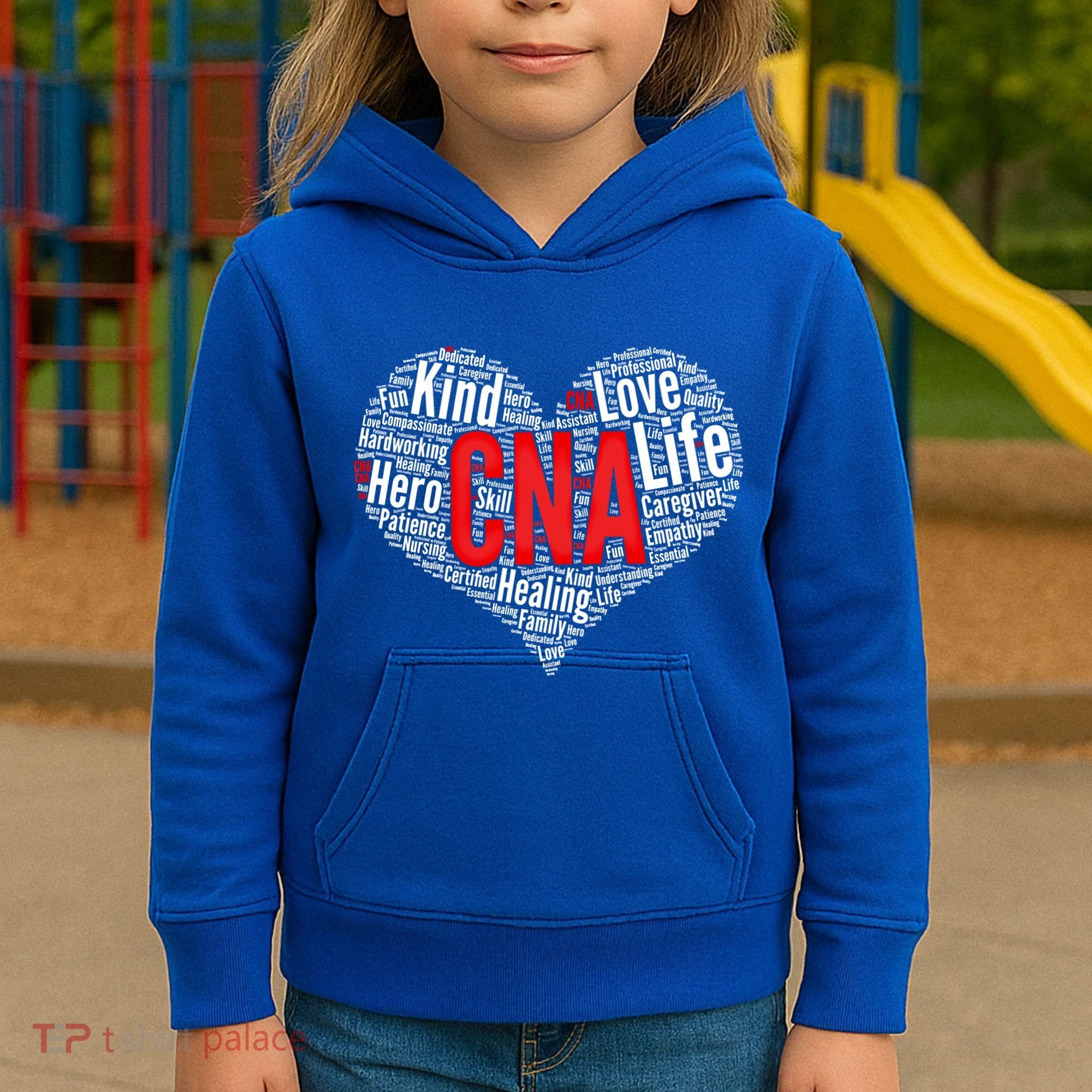 Certified Nursing Assistant Cna Heart Healthcare Profession Cool Gift Kids Hoodie