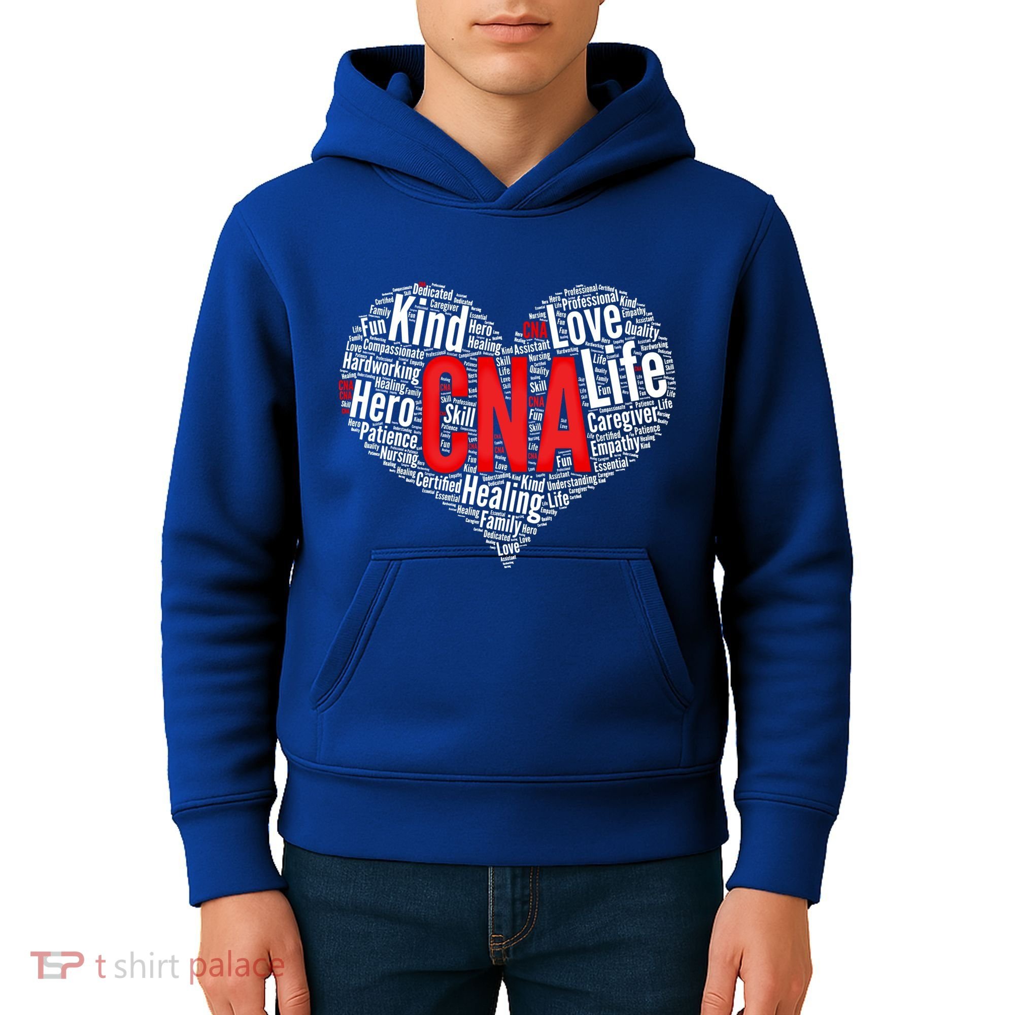 Certified Nursing Assistant Cna Heart Healthcare Profession Cool Gift Kids Hoodie