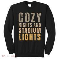 Cozy Nights And Stadium Lights Football Sweatshirt thumb 0