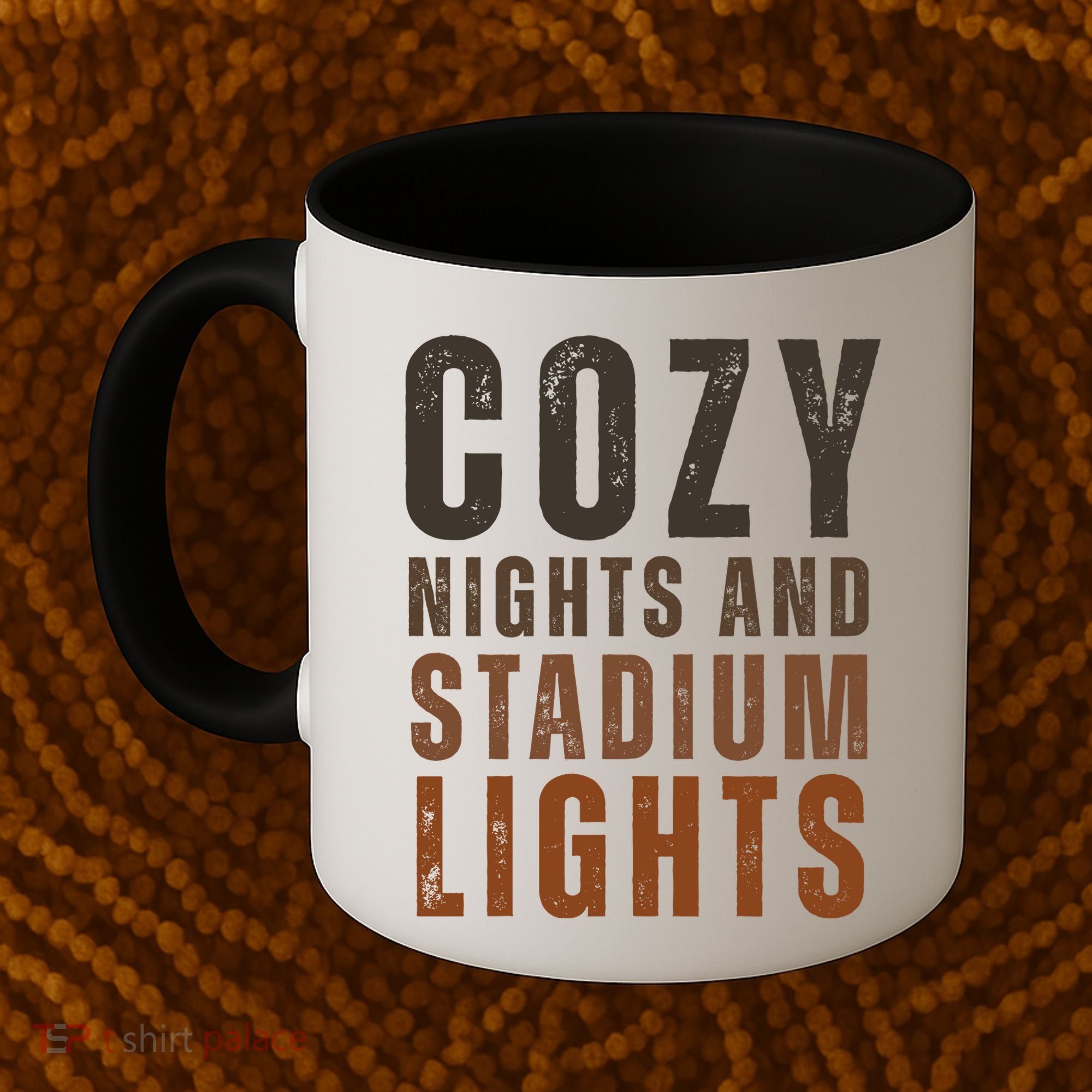 Cozy Nights And Stadium Lights Football Coffee Mug