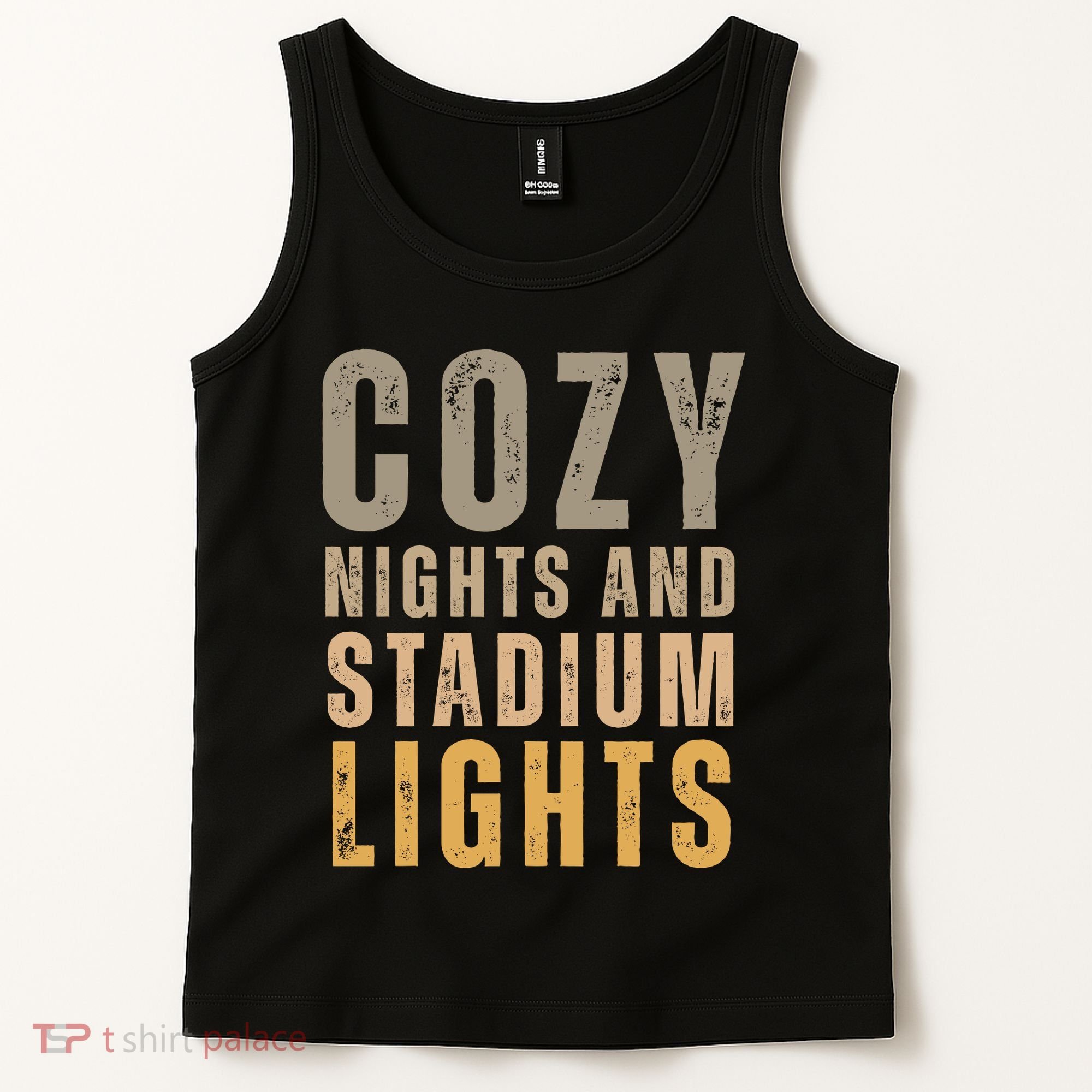 Cozy Nights And Stadium Lights Football Tank Top