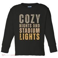 Cozy Nights And Stadium Lights Football Toddler Long Sleeve Shirt thumb 0