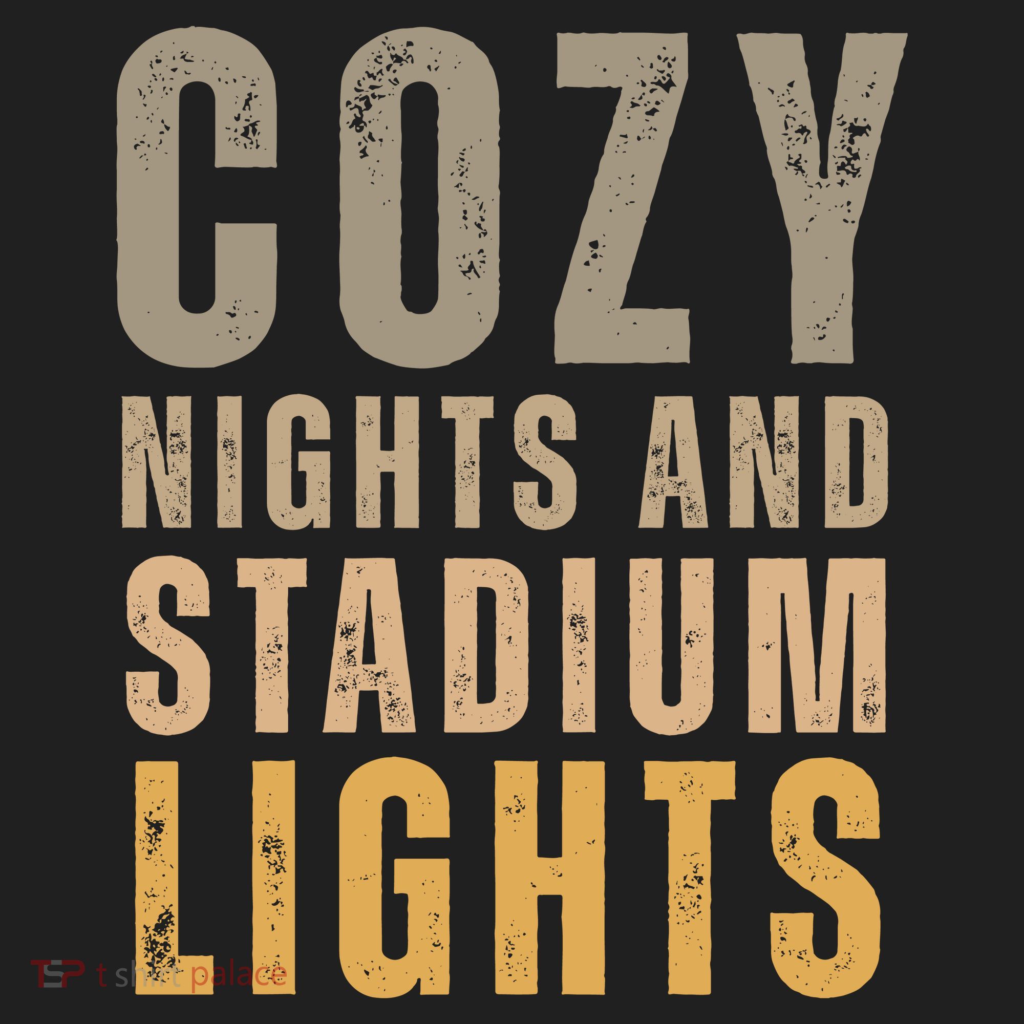 Cozy Nights And Stadium Lights Football Golf Towel