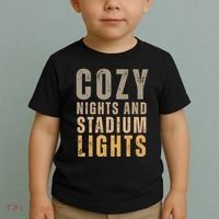Cozy Nights And Stadium Lights Football Toddler T-Shirt thumb 2