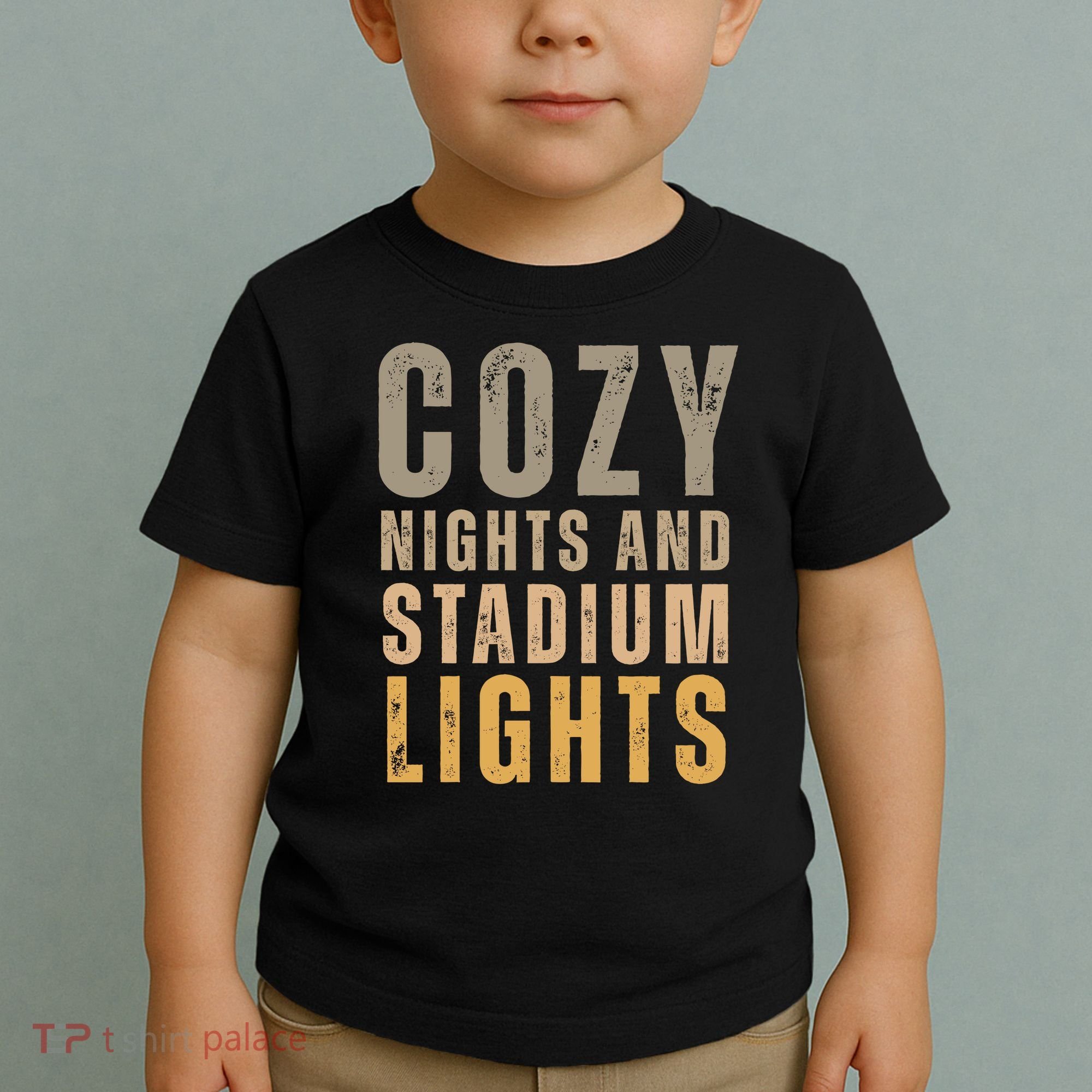 Cozy Nights And Stadium Lights Football Toddler T-Shirt