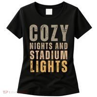 Cozy Nights And Stadium Lights Football Women's T-Shirt thumb 0