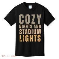 Cozy Nights And Stadium Lights Football Kids T-Shirt thumb 0