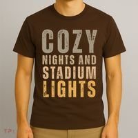 Cozy Nights And Stadium Lights Football T-Shirt thumb 3