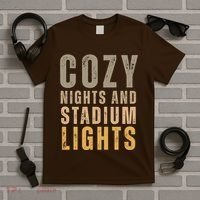 Cozy Nights And Stadium Lights Football T-Shirt thumb 5