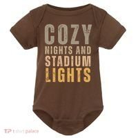 Cozy Nights And Stadium Lights Football Baby Bodysuit thumb 0