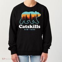 Catskills Ny Bear Mountains Camping Hiking New York Gift Women's Sweatshirt thumb 0